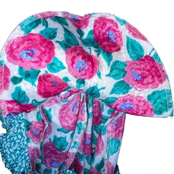 Vintage 80’s Susan Freis Floral Ruffle Blouse Made In USA Women’s Size XS Boho - Picture 5 of 6